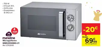 Carrefour Mandine Microgolfoven MMG20SSMG-21 aanbieding
