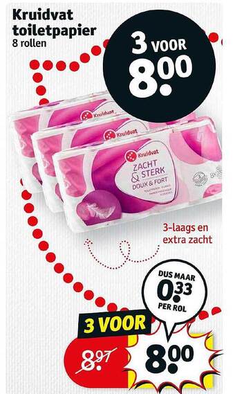 Kruidvat Kruidvat toiletpapier aanbieding