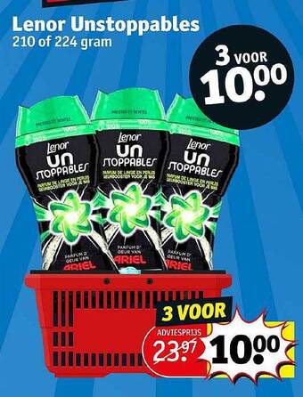 Kruidvat Lenor unstoppables aanbieding