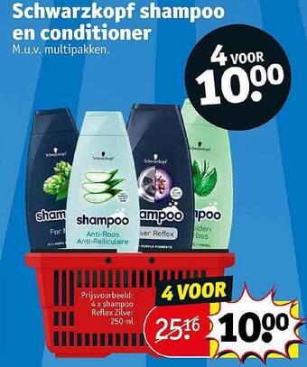 Kruidvat Schwarzkopf shampoo en conditioner aanbieding