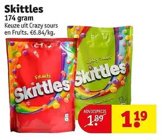 Kruidvat Skittles aanbieding