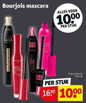 Kruidvat Bourjois mascara aanbieding