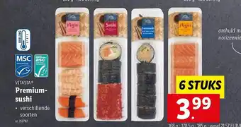 Lidl Vitasia premium-sushi aanbieding