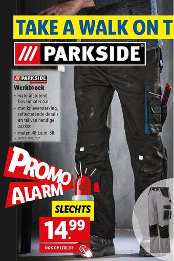 Lidl Parkside werkbroek aanbieding