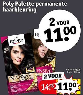 Kruidvat Poly palette permanente haarkleuring aanbieding