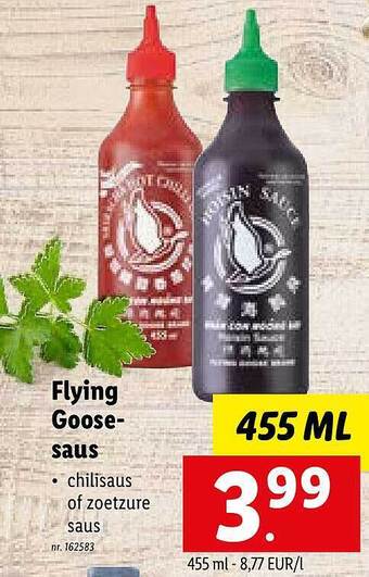 Flying goose-saus