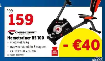 Christopeit hometrainer rs 100