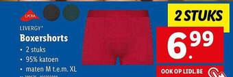 Lidl Livergy boxershorts aanbieding