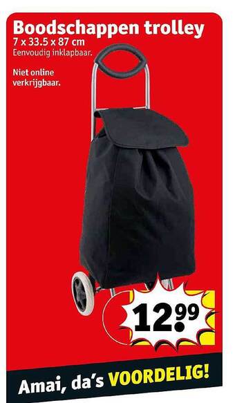 Kruidvat Boodschappen trolley aanbieding