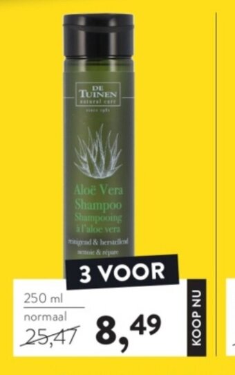 Holland & Barrett De Tuinen Aloe Vera Shampoo 3x250ml aanbieding