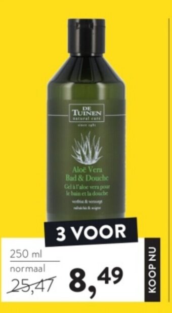 Holland & Barrett De Tuinen Aloe Vera Bad & Douche 3 x 250ml aanbieding