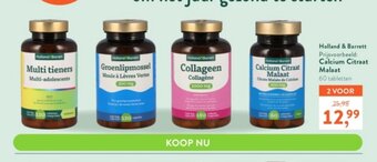 Holland & Barrett Holland & Barrett Calcium Citraat Malaat 60 Tabletten 2 voor aanbieding