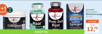 Holland & Barrett Lucovitaal Bloedsuikerspiegel 30 stuks 1+1 Gratis aanbieding