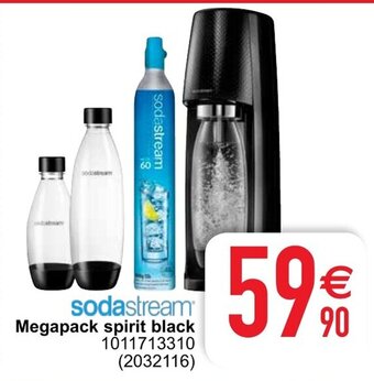 Cora Sodastream Megapack spirit black aanbieding