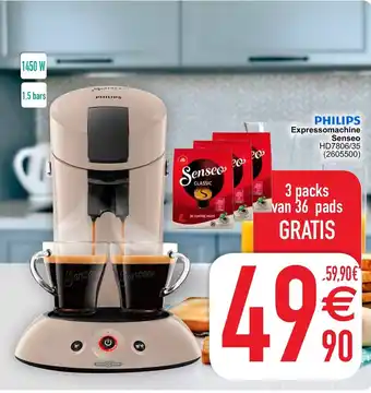 Cora Philips Expressomachine Senseo HD7806/35 aanbieding