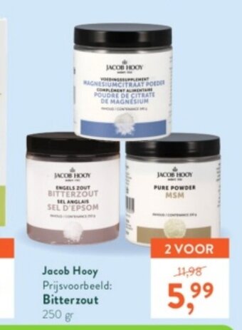 Holland & Barrett Jacob Hooy Bitterzout 250g 1+1 Gratis aanbieding