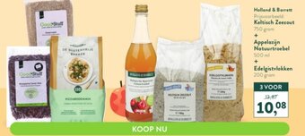 Holland & Barrett Holland & Barrett Keltisch Zeezout 750gram + Apppelazijn Natuurtroebel 500ml + Edelgistvlokken 200gram 3voor aanbieding