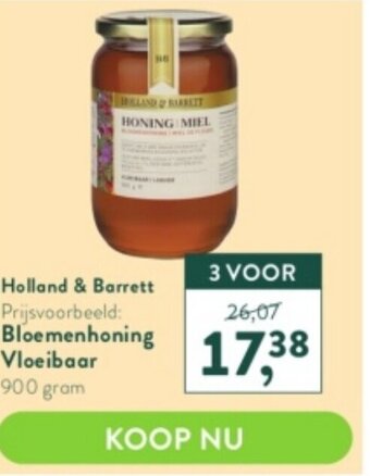 Holland & Barrett Holland & Barrett Bloemenhoning Vloeibaar 900gram 3 Voor aanbieding
