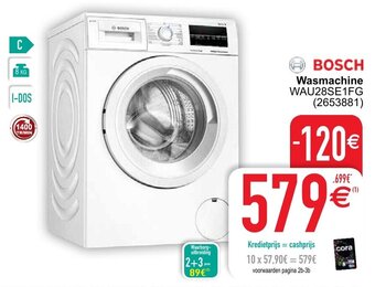Cora Bosch Wasmachine WAU28SE1FG aanbieding