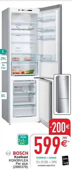 Cora Bosch Koelkast KGN39VLEA aanbieding