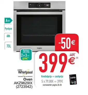 Cora Whirlpool Oven AKZ9629IX aanbieding