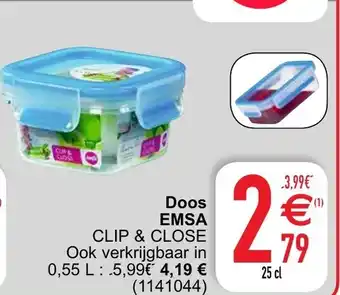 Cora Doos Emsa Clip & Close aanbieding