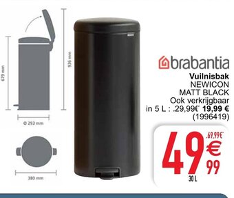 Cora Brabantia Vuilnisbak aanbieding