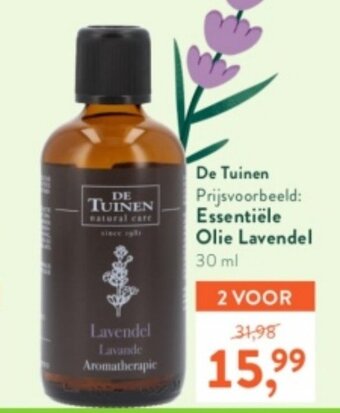 Holland & Barrett De Tuinen Essentiele Olie Lavendel 30ml 1+1 Gratis aanbieding