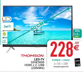 Cora Thomson LED-TV 32HE5606 aanbieding