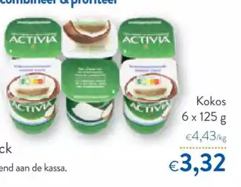 OKay Danone activia alle yoghurt in 6 x 125g aanbieding