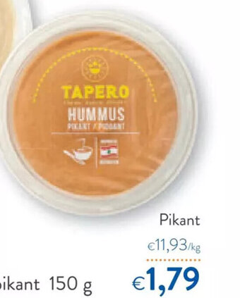 OKay Tapero hummus pikant aanbieding