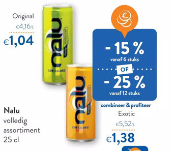 OKay Nalu volledig assortiment 25cl original aanbieding