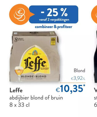 OKay Leffe abdijbier blond of bruin 8 x 33cl aanbieding