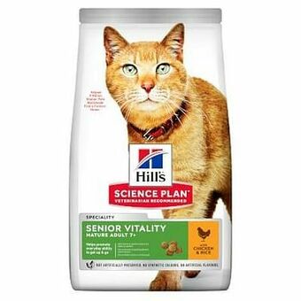 Zooplus 7kg Mature Adult Senior Vitality met Kip & Rijst Hill’s Science Plan Kattenvoer aanbieding