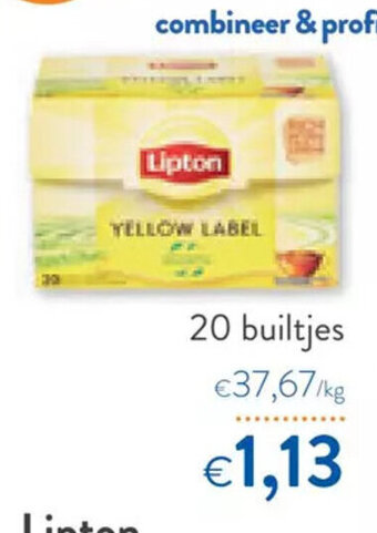 Lipton yellow label 20 builtjes