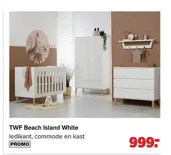 Baby-Dump Twf beach island white aanbieding