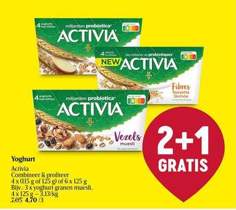 Delhaize Yoghurt activia aanbieding