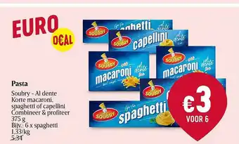 Delhaize Pasta soubry aanbieding