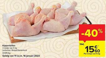 Carrefour Kippenbillen aanbieding
