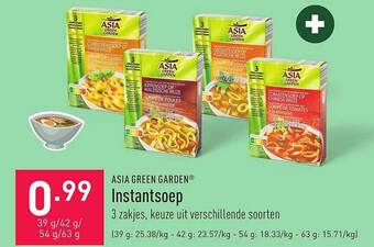 ALDI Asia green garden instantsoep aanbieding