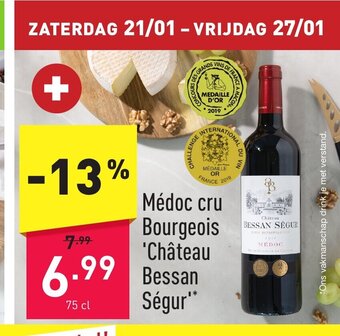 ALDI Medoc cru Bourgeois Chateau Bessan Segur aanbieding