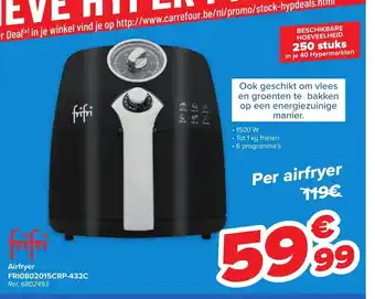 Carrefour Frifri airfryer FRI0802015CRP-432C ref. 6802493 1500W aanbieding