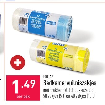 ALDI Folia Badkamervuilniszakjes aanbieding