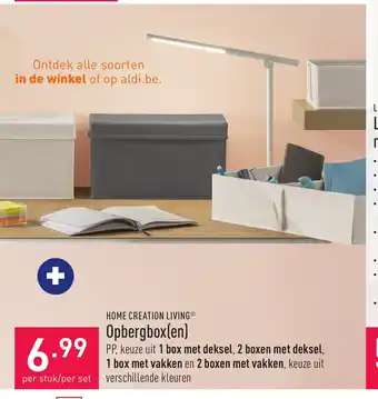 ALDI Home Creation Living Opbergboxen aanbieding