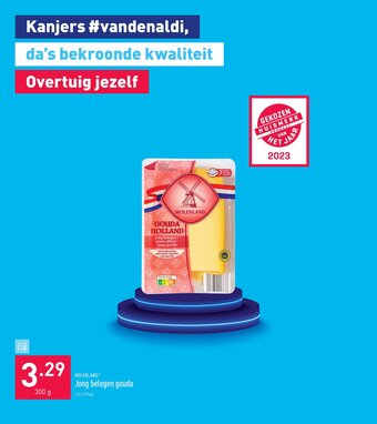 ALDI Molenland Jong belegen gouda 300 g aanbieding