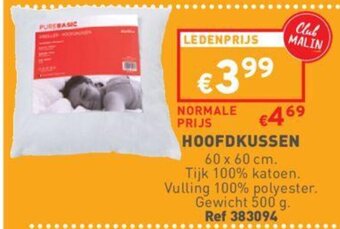 Trafic Hoofdkussen 60 x 60cm aanbieding