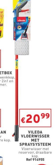 Trafic Vileda Vloerwisser met Spraysysteem aanbieding