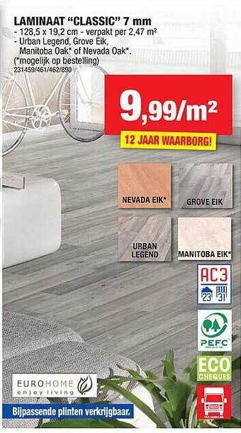 Hubo Laminaat aanbieding