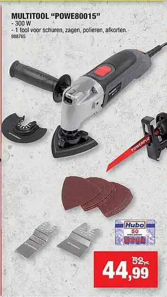 Hubo Powerplus multitool aanbieding