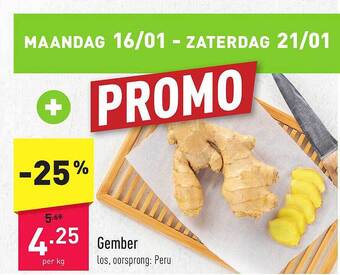 ALDI Gember aanbieding